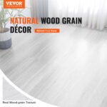 VEVOR Self Adhesive Vinyl Floor Tiles 1.5mm Thick Peel & Stick Light Wood Grain DIY Flooring for Kitchen Dining Room Bedroom - Image 2