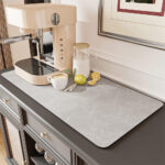 Marble Coffee Cup Ironing Mat Leather Modern Art Texture Drying Mat Kitchen Counter Coffee Bar Drain Mat - Image 10