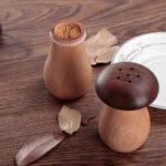 Toothpick Holder Dispenser Creative Walnut Wood Cute Mushroom Head Toothpick Dispenser Container For Home Kitchen Restaurant - Image 2
