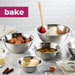 FineDine Stainless Steel Mixing Bowls (Set of 5) Stainless Steel Mixing Bowl Set - Easy To Clean, Nesting Bowls for - Image 5