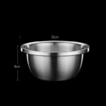 Stainless Steel Drain Basket Colander Round Rice Cleaning Sieve Fruit Vegetable Washing Basin Strainer Filter Kitchen Utensils - Image 8