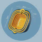 6PC/set Kitchen Sink Vegetable drainer Fruit basket For fruit washing Plastic basin vegetable washing basin drain basket Basin - Image 7