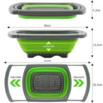 LMETJMA Collapsible Colander with Extendable Handles Colander Strainer Over The Sink Vegetable Fruit Colanders Strainers JT40 - Image 2