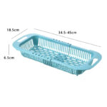 Drain basket bowl rack Kitchen fruit basin storage rack sink retractable sink storage rack - Image 9