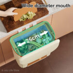 8.5/12L Kitchen Wastebasket Wall Mounted Trash Can With Lid Bathroom Trash Bin Garbage Can for Cabinet Under Sink Compost Bin - Image 3