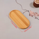 1PCS Tableware Solid Wood Round Dessert Plate Japanese-style Wooden Tray Snack Plate Dried Fruit Plate Wooden Plate - Image 6