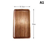 1PCS Tableware Solid Wood Round Dessert Plate Japanese-style Wooden Tray Snack Plate Dried Fruit Plate Wooden Plate - Image 7