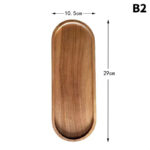 1PCS Tableware Solid Wood Round Dessert Plate Japanese-style Wooden Tray Snack Plate Dried Fruit Plate Wooden Plate - Image 10