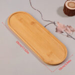 1PCS Tableware Solid Wood Round Dessert Plate Japanese-style Wooden Tray Snack Plate Dried Fruit Plate Wooden Plate - Image 14