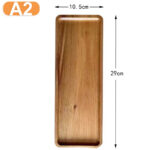 Solid Wood Dessert Plate Round/Rectangle Food Tray Snack Dried Fruit Tea Tray Japanese-style Bread Board Pallet Kitchen Supplies - Image 9