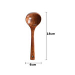 Wooden Serving Spoon Ladle Large Natural Wood Soup Ladle Cooking Utensil Handmade Tableware for Kitchen Restaurant Porridge - Image 8