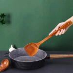 Household spatula wooden spatula non-stick pan special household long handle wooden cooking frying spatula 1pcs - Image 4