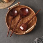 Creative Wooden Large Soup Spoon Long Handle Wooden Tortoise-shaped Eating Spoon Household Restaurant Soup Noodle Spoon - Image 3