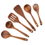 Wood Kitchenware Cooking Set Household Spatula Spoon Set Salad Spoon Fork Stirring Spoon Kitchen Baking Set With storage bucket - Image 10