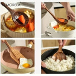 7PCS Thailand Teak Cooking Spoon Natural Wooden Kitchen Tableware Tool Ladle Turner Rice Colander Soup Skimmer Scoop Utensils - Image 2