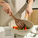 7PCS Thailand Teak Cooking Spoon Natural Wooden Kitchen Tableware Tool Ladle Turner Rice Colander Soup Skimmer Scoop Utensils - Image 5