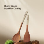COOKER KING Ebony Wood Spatula Non Stick Pan Special Stir Fry Spatula Heat-Resistant Spatula Rice Soup Spoon Cooking Utensils - Image 2