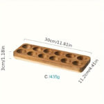 KEMORELA 1PCS Modern Wooden Egg Storage Box - Multi-Compartment Kitchen Organizer for Fresh Eggs Perfect for Home Cooking Baking - Image 9