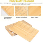 Bamboo Tray Stand Indoor Plate Nursery Plant Holders Garden Saucers Storage Desktop Bonsai Decoration - Image 3