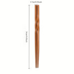5 Pairs Natural Bamboo Chopsticks Set, Chinese Style Chopsticks, Household Pointed Chopsticks, Tableware, Kitchen Supplies - Image 3