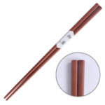 Handmade Japanese Natural Chestnut Wood Sushi Chopsticks Set Value Gift Sushi Chinese food Tie line - Image 7