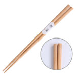 Handmade Japanese Natural Chestnut Wood Sushi Chopsticks Set Value Gift Sushi Chinese food Tie line - Image 10