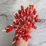 100x Love Heart Bamboo Pick Buffet Food Cupcake Fruit Cocktail Fork Dessert Salad Stick For Picnic Wedding Party Home Supplies - Image 5