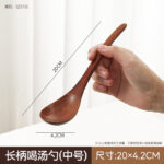 Creative Wooden Large Soup Spoon Long Handle Wooden Tortoise-shaped Eating Spoon Household Restaurant Soup Noodle Spoon - Image 27