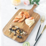 Wooden Cutting Board with Handle Kitchen Household Serving Board Wooden Cheese Board Charcuterie Board for Bread Fruit Plates - Image 10