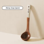 COOKER KING Ebony Wood Spatula Non Stick Pan Special Stir Fry Spatula Heat-Resistant Spatula Rice Soup Spoon Cooking Utensils - Image 16