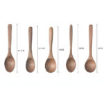 1-6pcs Wooden Spoon Chicken Wing Wood Long Handle Soup Spoon Honey Stirring Spoon No Lacquer No Wax Household Large Rice Spoon - Image 23