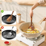 2Pcs Wooden Spatula Acacia Wood Long Handle Flat Frying Turner Spatulas Nonstick Cooking Utensils Cooking Tools Kitchen Supplies - Image 10