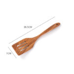 2Pcs Wooden Spatula Acacia Wood Long Handle Flat Frying Turner Spatulas Nonstick Cooking Utensils Cooking Tools Kitchen Supplies - Image 15