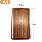 Solid Wood Dessert Plate Round/Rectangle Food Tray Snack Dried Fruit Tea Tray Japanese-style Bread Board Pallet Kitchen Supplies - Image 16