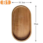Solid Wood Dessert Plate Round/Rectangle Food Tray Snack Dried Fruit Tea Tray Japanese-style Bread Board Pallet Kitchen Supplies - Image 18
