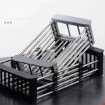 1PC Sink Drying Rack Kitchen Supplies, Vegetable Washing Basket, Stainless Steel Dish Drain Basket For Washing Dishes - Image 13