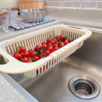 Drain basket bowl rack Kitchen fruit basin storage rack sink retractable sink storage rack - Image 10