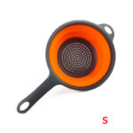 LMETJMA Silicone Collapsible Colander with Handle Kitchen Folding Strainer Colander for Draining Pasta Vegetable Fruit JT111 - Image 26