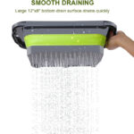 LMETJMA Collapsible Colander with Extendable Handles Colander Strainer Over The Sink Vegetable Fruit Colanders Strainers JT40 - Image 11