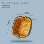 6PC/set Kitchen Sink Vegetable drainer Fruit basket For fruit washing Plastic basin vegetable washing basin drain basket Basin - Image 12