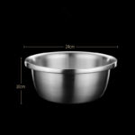 Stainless Steel Drain Basket Colander Round Rice Cleaning Sieve Fruit Vegetable Washing Basin Strainer Filter Kitchen Utensils - Image 26