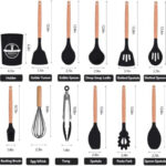 12-Piece Silicone Kitchen Utensils Set Nonstick Cooking Spoon And Baking Tools - Image 7