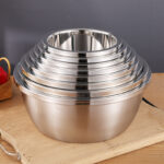 304 Thicken Stainless Steel Salad Bowl Food Mixing Bowls Egg Beater Bowl Fruit Vegetable Basin Kitchen Utensils - Image 15