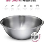 FineDine Stainless Steel Mixing Bowls (Set of 5) Stainless Steel Mixing Bowl Set - Easy To Clean, Nesting Bowls for - Image 11