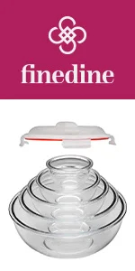 Glass Mixing Bowls with Lids