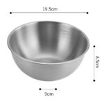 17-25cm Stainless Steel Gold And Silver Salad Bowl Rice Noodles Lamian Noodles Bowl Kitchen Tableware Food Container - Image 18