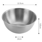 17-25cm Stainless Steel Gold And Silver Salad Bowl Rice Noodles Lamian Noodles Bowl Kitchen Tableware Food Container - Image 19