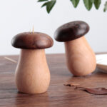 Toothpick Holder Dispenser Creative Walnut Wood Cute Mushroom Head Toothpick Dispenser Container For Home Kitchen Restaurant - Image 9
