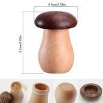 Toothpick Holder Dispenser Creative Walnut Wood Cute Mushroom Head Toothpick Dispenser Container For Home Kitchen Restaurant - Image 12