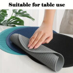 25cm grande tapete de silicone coaster resistente ao calor placemat favo de mel antiderrapante pote titular tapete de mesa copo redondo acessórios de cozinha - Image 11